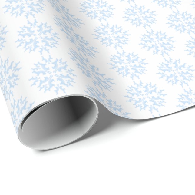 Papier Cadeau Weasel Snowflake Wrapping Paper (Coin rond)