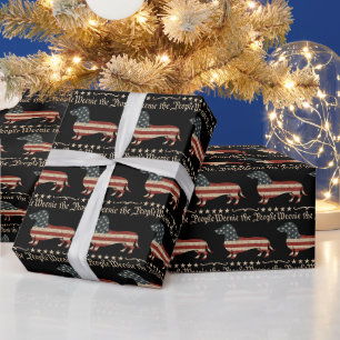 Papier Cadeau Weenie Le Peuple Dachshund 4 juillet