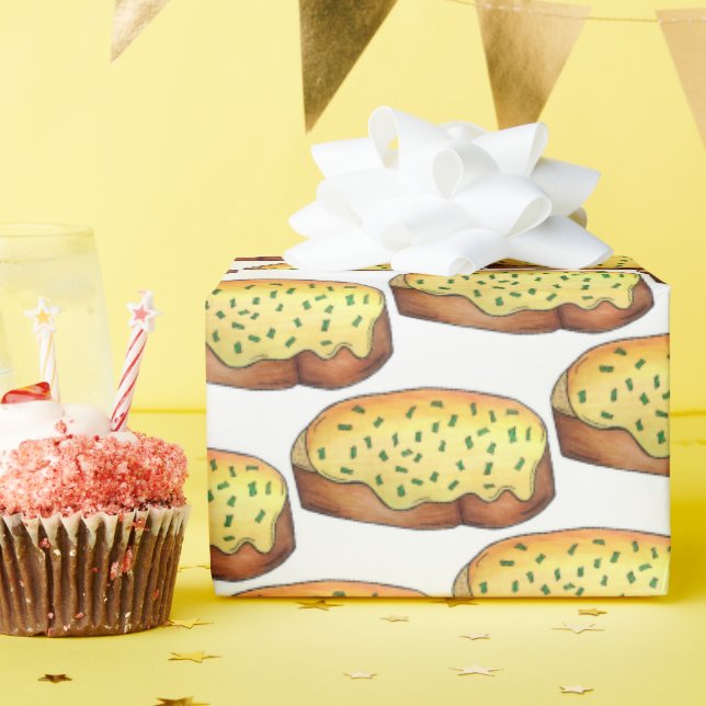 Papier Cadeau Welsh Rarebit Savoureux Fromage Toast British Food (Fête d'anniversaire)