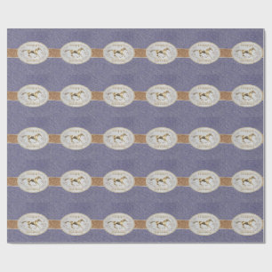 Papier Cadeau Western Belt And Belt Buckle Joyeux Anniversaire