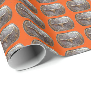 Papier cadeau Western Longhorn Belt Buckle
