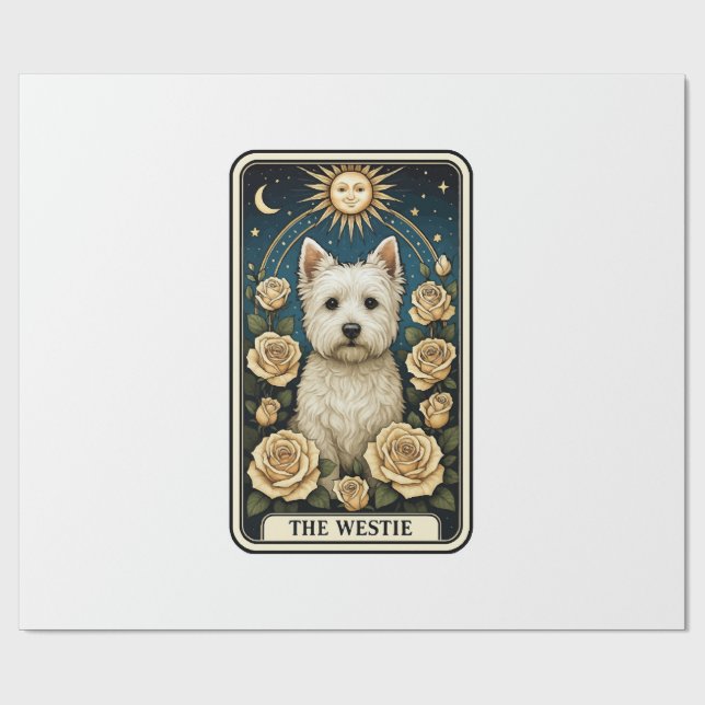 Papier Cadeau Westie (Plat)