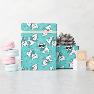 Papier Cadeau Westies Cutieface KiniArt