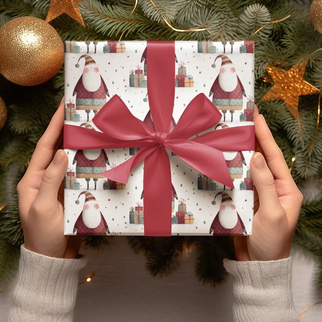 Papier Cadeau  Whimsical Santa Claus Wrapping Paper (Créateur téléchargé)
