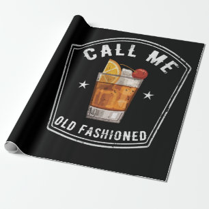 Papier Cadeau Whiskey Calls Me Old Fashioned