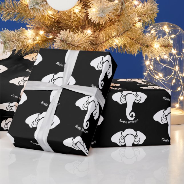 Papier Cadeau White Elephant Family Home Adresse Républicaine (Vacances)