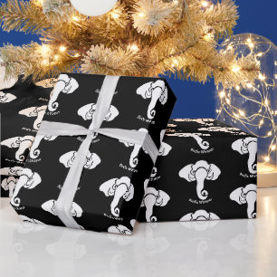 Papier Cadeau White Elephant Family Home Adresse Républicaine
