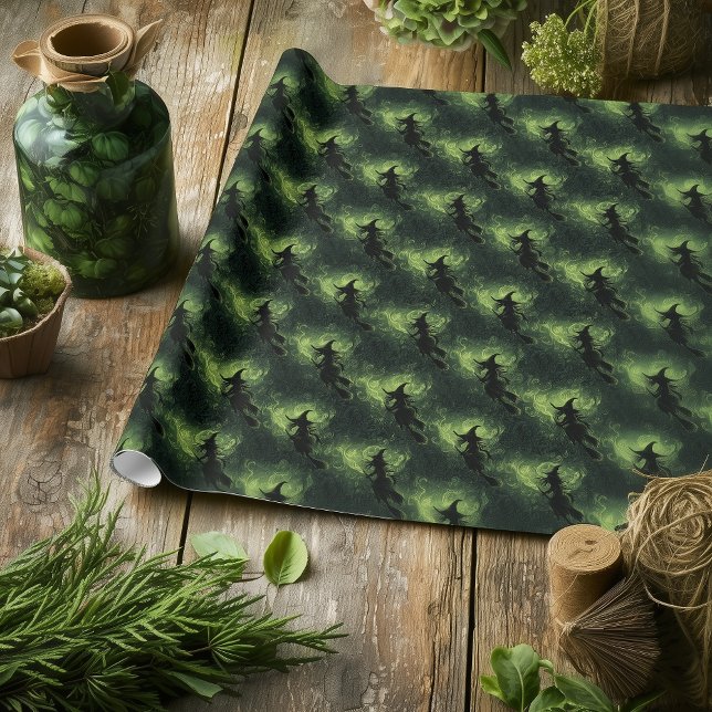 Papier Cadeau Wicked Witch Silhouette Motif (Créateur téléchargé)