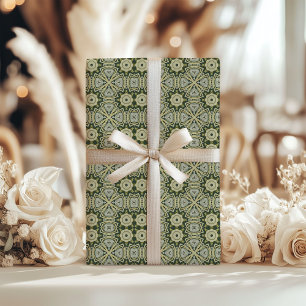 Papier Cadeau William Morris a inspiré des formes douces vert pa