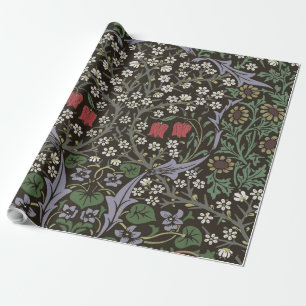 Papier Cadeau William Morris Blackthorn Tapisserie Florale