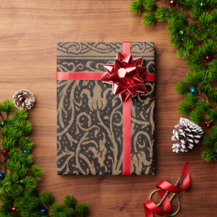 Papier Cadeau William Morris Campion Cuir Damassé
