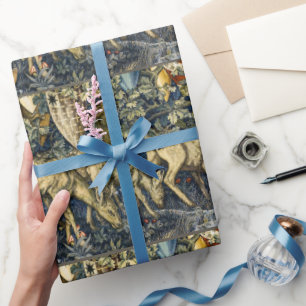 Papier Cadeau William Morris Cerfs et Écussons dans un Royaume V