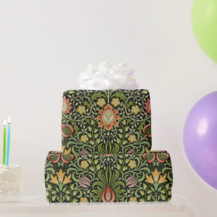 Papier Cadeau William Morris Conception botanique florale persan