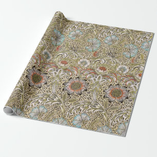 Papier Cadeau William Morris Corncockle Floral Vintage