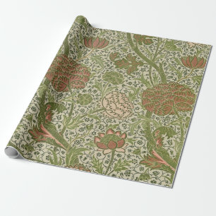 Papier Cadeau William Morris Cray Fleur de Sauge Floral Botaniqu