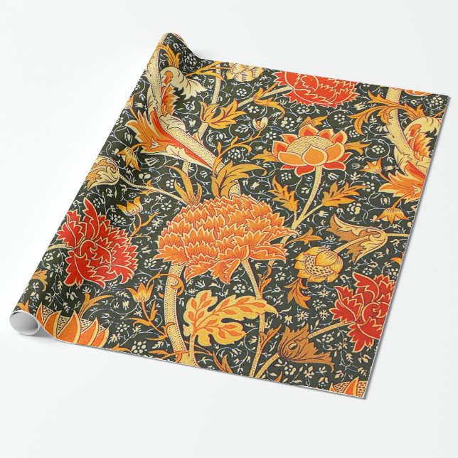 Papier Cadeau William Morris Cray Fond d'écran Motif (Déroulé)
