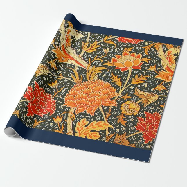 Papier Cadeau William Morris Cray Fond d'écran Motif (Déroulé)