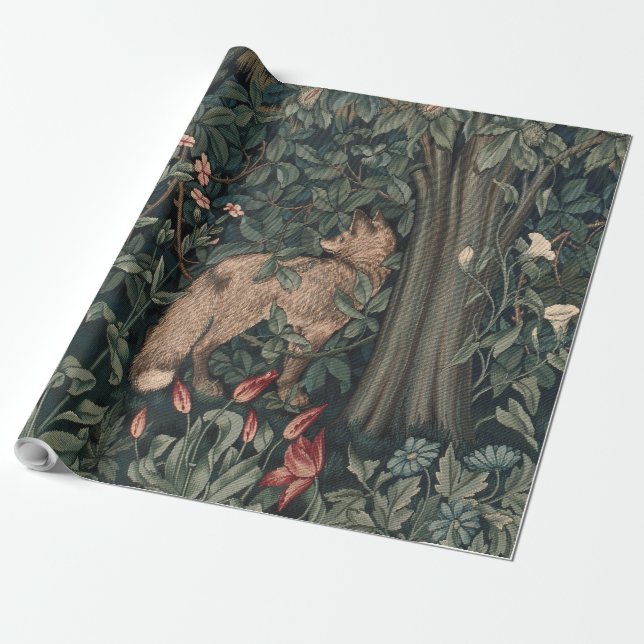 Papier Cadeau William Morris Faune sauvage Fox (Déroulé)