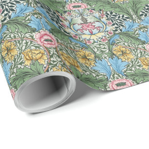 Papier Cadeau William Morris Fleurs Vintages Motif Floral