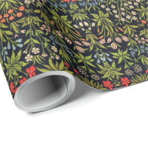 Papier Cadeau William Morris Fleurs Vintages Motif Floral