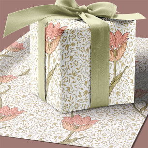 Papier Cadeau William Morris Garden Tulip Motif floral