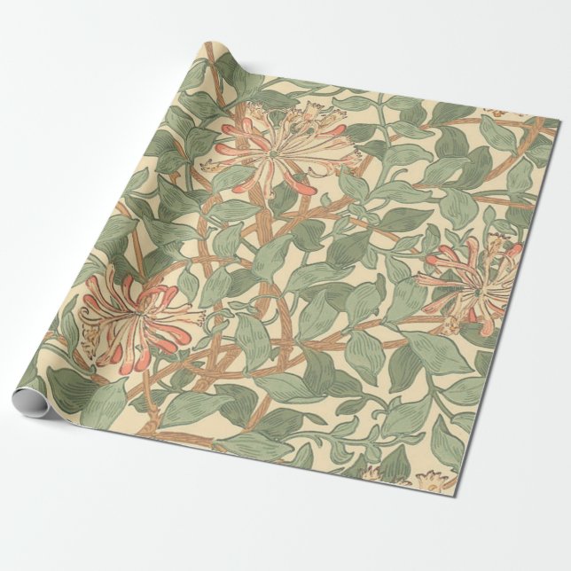 Papier Cadeau William Morris Honeysuckle (Déroulé)