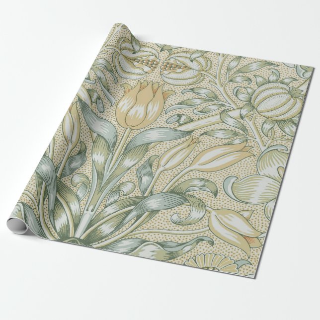Papier Cadeau William Morris Lily et de la grenade classique (Déroulé)