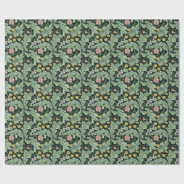 Papier Cadeau William Morris motif, Leicester (Plat)