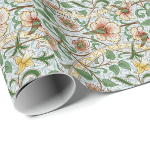 Papier Cadeau William Morris motif vintage, Daffodil