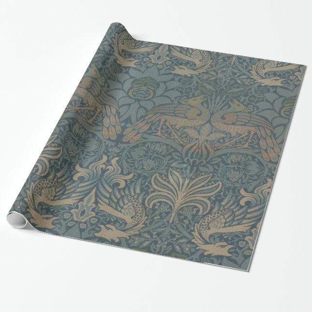 Papier Cadeau William Morris Peacock et Dragon GalleryHD (Déroulé)