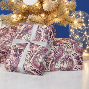 Papier Cadeau William Morris Rose Gold Cream Motif Floral