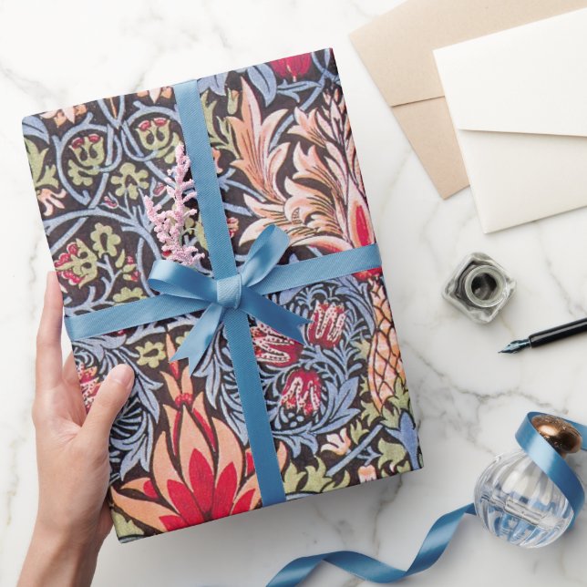 Papier Cadeau William Morris Snakeshead Floral Art Nouveau (Cadeaux)