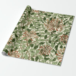 Papier Cadeau William Morris Vintage Honeysuckle Motif