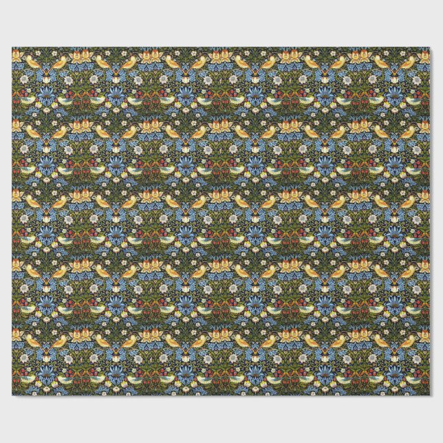 Papier Cadeau William Morris - Voleur de fraises,  (Plat)