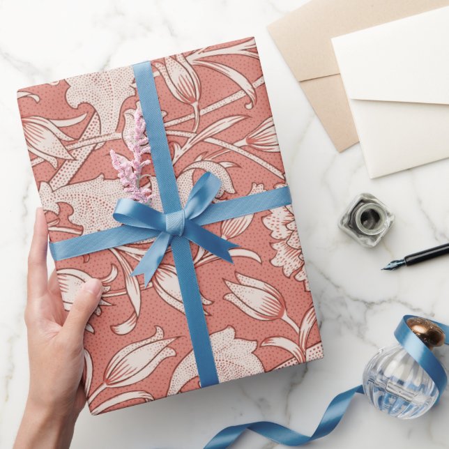 Papier Cadeau William Morris Wild Tulip Classique Conception Vic (Cadeaux)