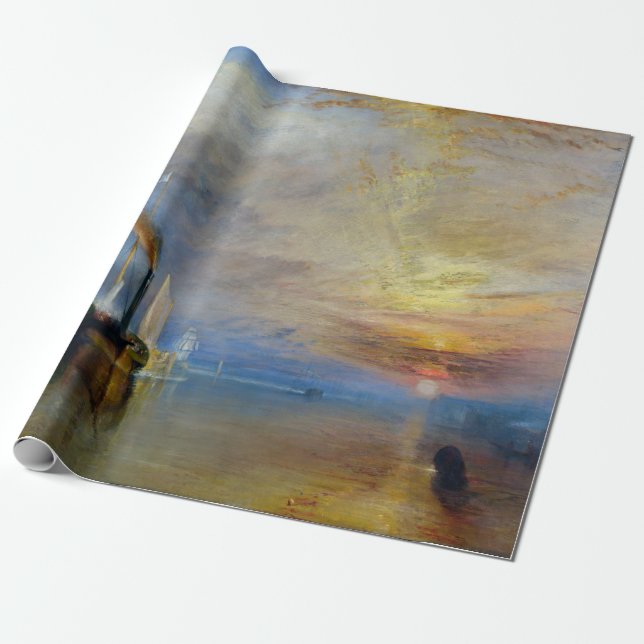 Papier Cadeau William Turner - Le Fighting Temeraire (Déroulé)