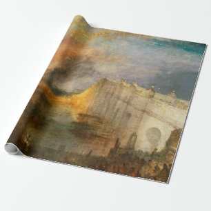Papier Cadeau William Turner - L'incendie du Parlement