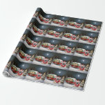 Papier Cadeau Winter French Bulldog Caravan Christmas Adventure<br><div class="desc">Laissez-vous tenter par la magie d'une nuit d'hiver enneigée alors qu'une caravane glisse gracieusement à travers le paysage illuminé par la lune. La beauté sereine de la neige scintillante et l'éclat enchanteur de la lune créent une scène captivante, promettant une aventure de Noël inoubliable remplie de chaleur, de joie et...</div>