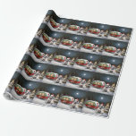 Papier Cadeau Winter Great Dane Caravan Christmas Adventure<br><div class="desc">Laissez-vous tenter par la magie d'une nuit d'hiver enneigée alors qu'une caravane glisse gracieusement à travers le paysage illuminé par la lune. La beauté sereine de la neige scintillante et l'éclat enchanteur de la lune créent une scène captivante, promettant une aventure de Noël inoubliable remplie de chaleur, de joie et...</div>