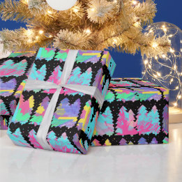 Papier Cadeau Winter Trees Wrapping Paper