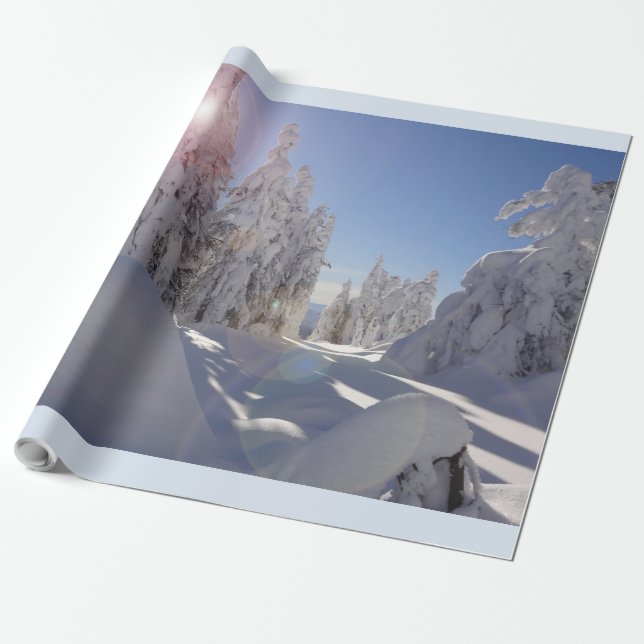 Papier Cadeau Winterscape Wrapping Paper (Déroulé)