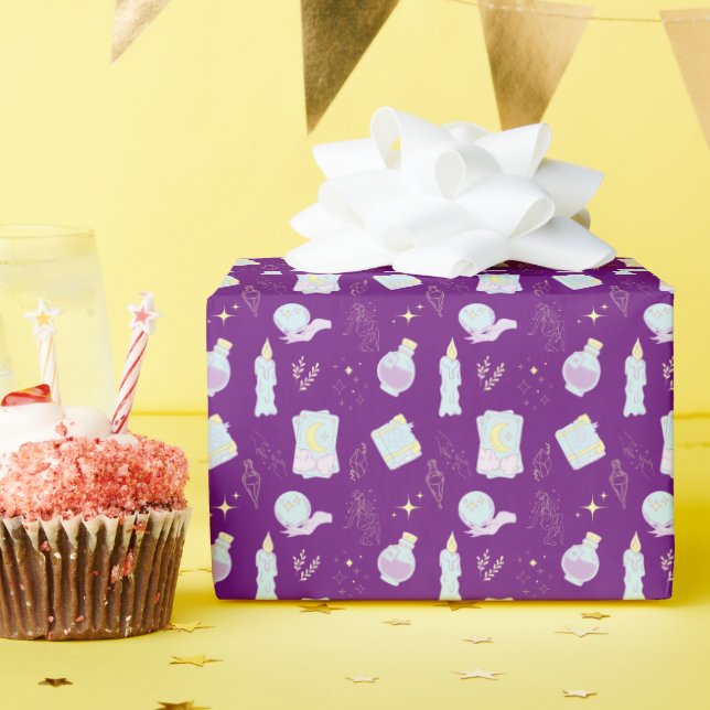 Papier Cadeau Witch Tarot Empowering Occult Esoteric Divine (Fête d'anniversaire)