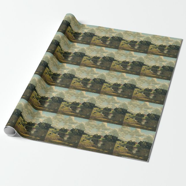 Papier Cadeau Wivenhoe Park par John Constable (Déroulé)