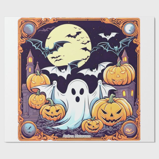 Papier Cadeau Wow Halloween Thrill (Plat)