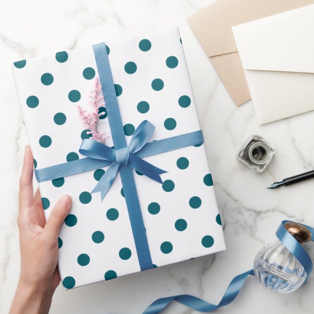 Papier Cadeau Wrap Your Gift in Deep Teal Elegance (Cadeaux)