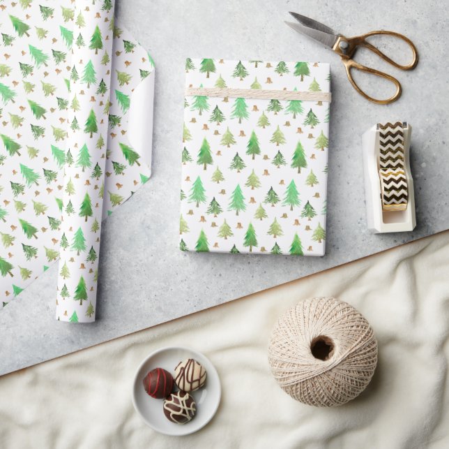 Papier Cadeau Wrapping Paper 76,2 cm x 1,8 m - Christmas Pattern (Artisanat)