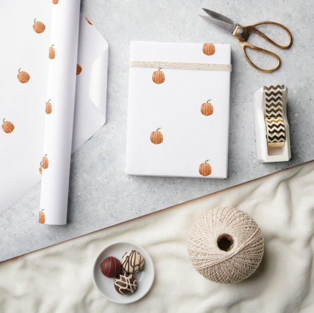 Papier Cadeau Wrapping Paper - Halloween Pumpkin Pattern (Artisanat)