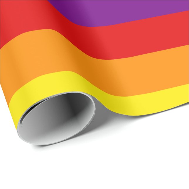 Papier Cadeau Wrapping Paper - Pride Colours (Coin rond)