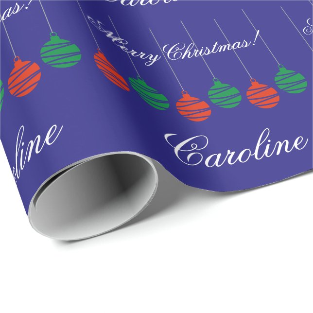 Papier Cadeau Wrappingpaper brillant pour le cadeau de Noël (Coin rond)