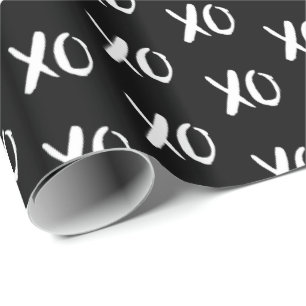Papier Cadeau XO XO étreint et des baisers